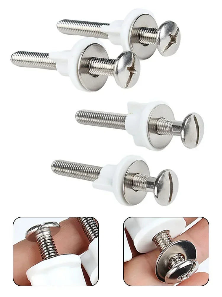 Toilet Seat Fixing Kit – Universal Replacement Screws for Bathroom Repairs