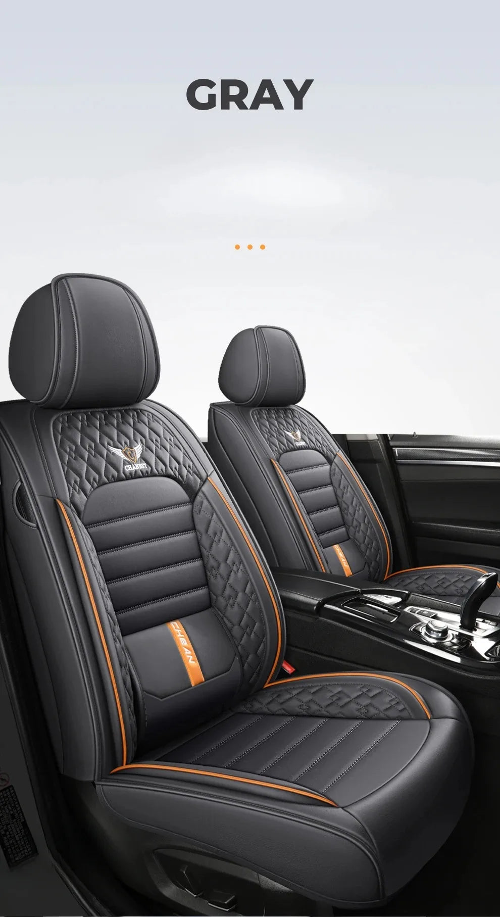 Full-Wrap Leather Car Seat Covers – Durable Universal Fit for All-Season Driving