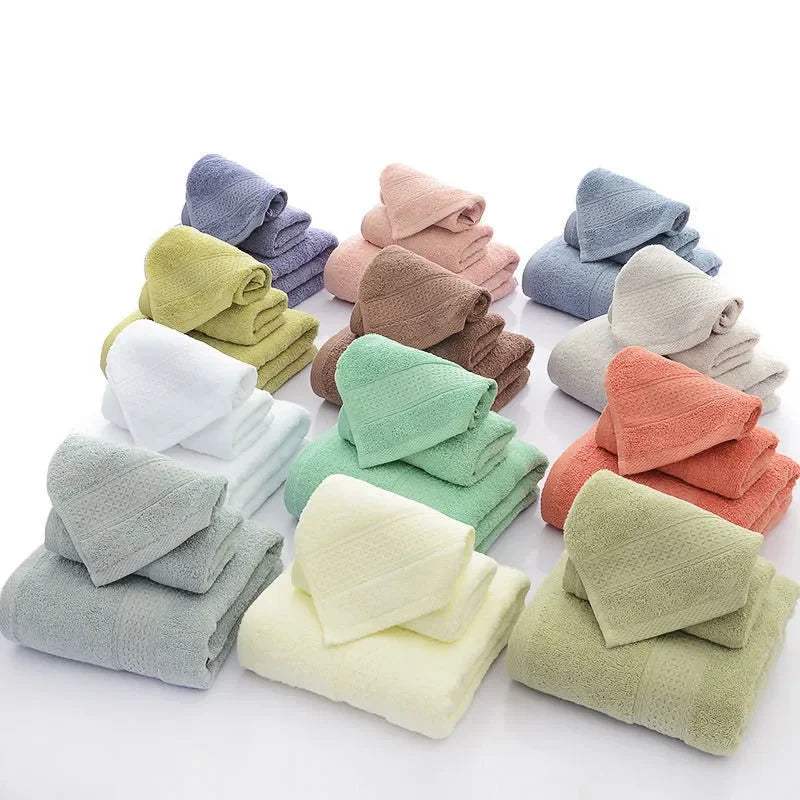 Absorbent Cotton Face Towel – Soft Hand Wash Cloth for Home and Hotel