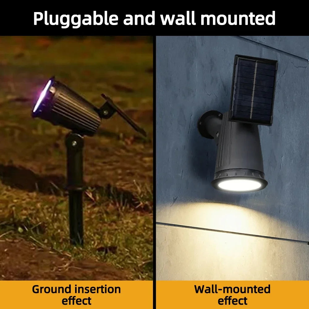 RGB Solar LED Spotlights – Waterproof Landscape Lighting for Garden Yard