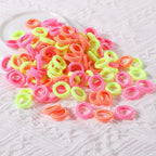 Colorful Nylon Hair Ties – Elastic Ponytail Holders for Kids Hair Styling