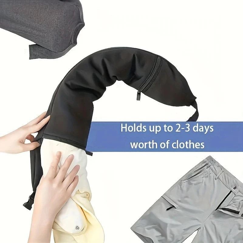 Memory Foam Travel Neck Pillow – Ergonomic Support for Airplane Flights