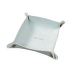 Folding Leather Storage Tray – Nordic Desktop Organizer for Jewelry and Keys