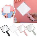 Handheld Square Makeup Mirror – Portable Vanity Mirror for Salon and Travel
