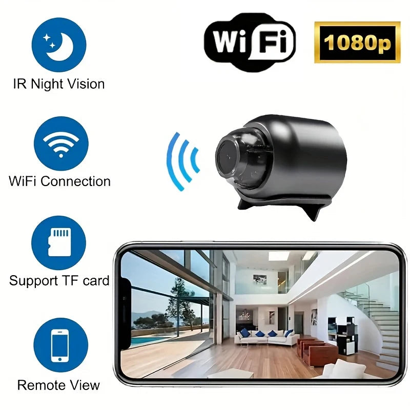 HD Mini WiFi Security Camera – Wireless 1080P Video Recorder for Home Monitoring