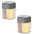 4-in-1 Camping Seasoning Shaker – Multi-Compartment Spice Jar for Outdoor BBQ