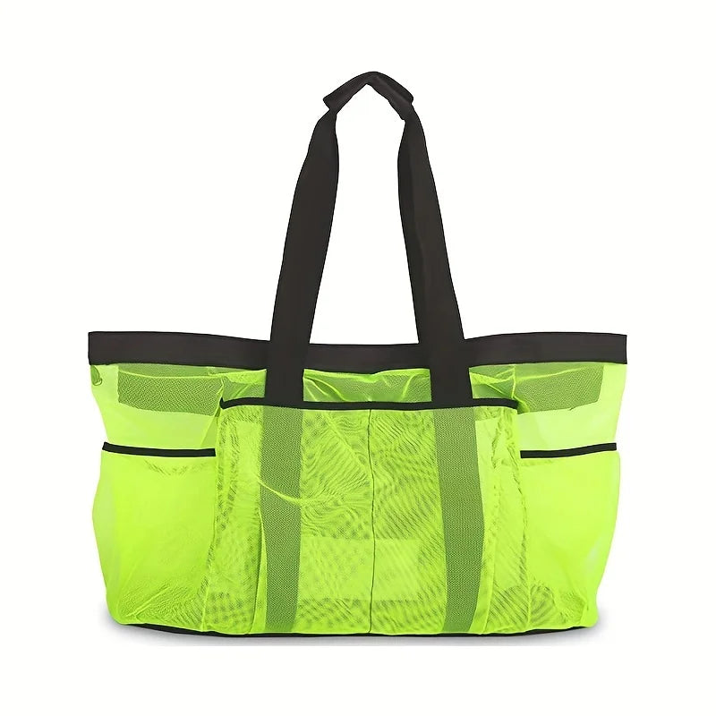 Extra Large Waterproof Beach Bag – Foldable Mesh Tote for Travel and Swimming