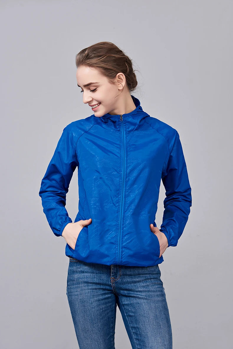Waterproof Hiking Jacket – Unisex Quick Dry Windbreaker for Outdoor Trekking