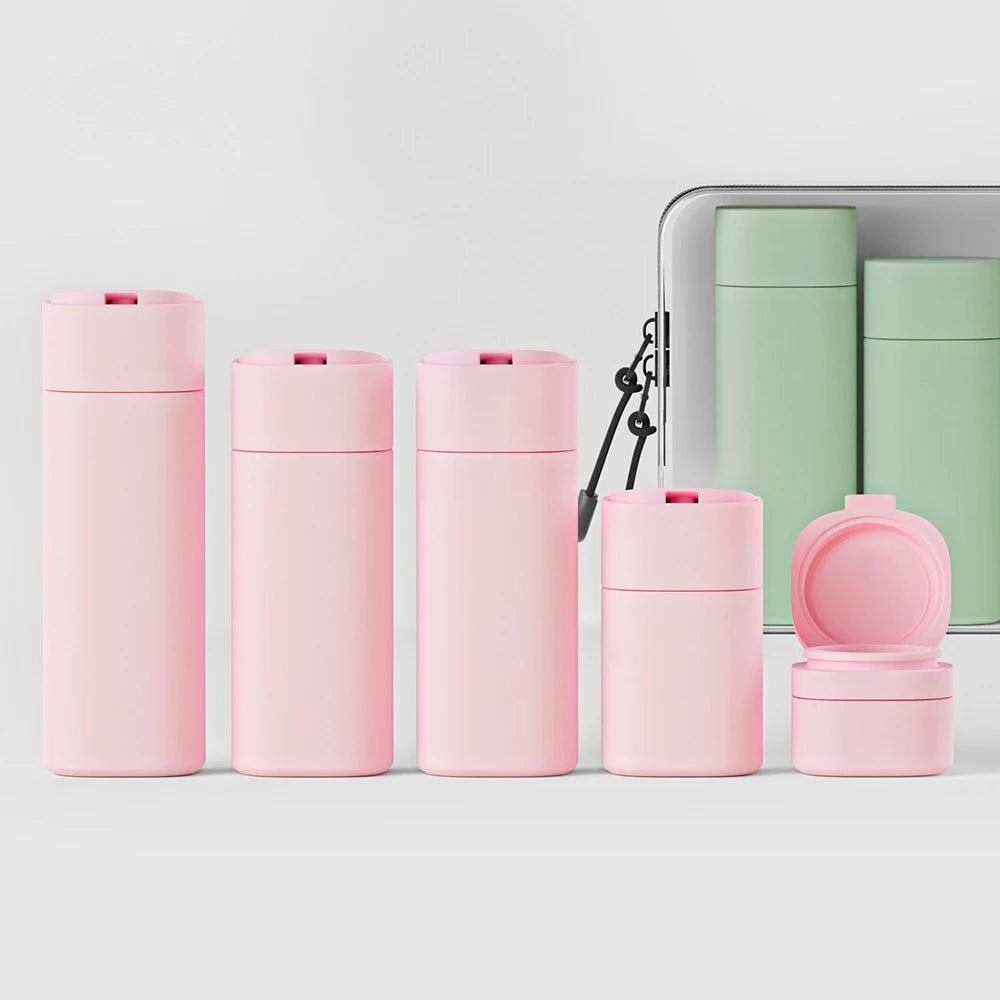 4-in-1 Travel Bottle Set – Leak Proof Refillable Containers for Toiletries