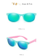 Silicone Kids Sunglasses – UV400 TR90 Goggles for Outdoor UV Protection