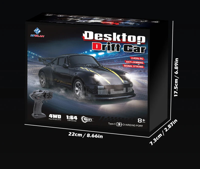 1:64 Drift RC Car – Four-Wheel Drive Racing Toy for Kids