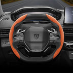 Suede Steering Wheel Cover – Anti-Slip Segmented Grip for Peugeot Vehicles