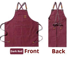 Canvas Chef Apron – Professional Kitchen Bib for BBQ and Salon Use