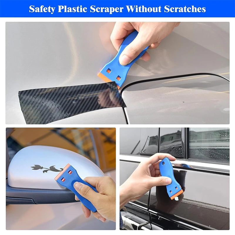 Vinyl Wrap Tool Kit – Felt Squeegee and Knife Set for Car Tinting