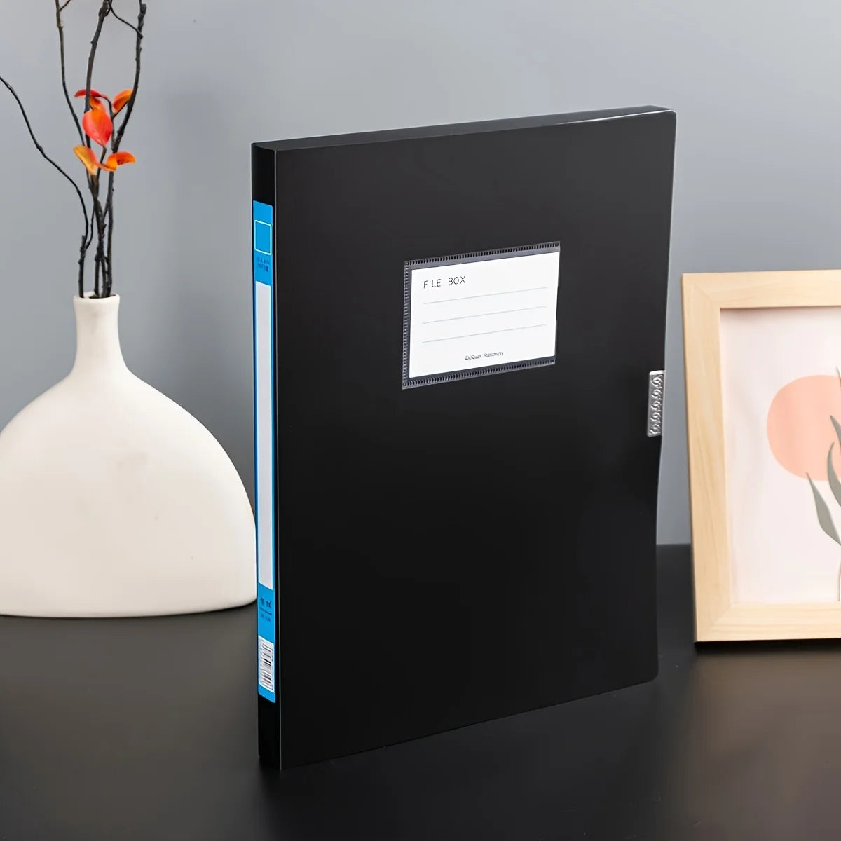 Foldable A4 File Folder – Large Capacity PP Document Storage for Office