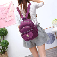 Mini Oxford Cloth Backpack – Small Shoulder Purse for Outdoor Travel