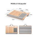 Portable Laptop Desk – Anti-Slip Bed Tray with Mouse Pad for Bedroom Sofa