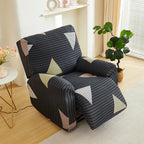 Printed Elastic Recliner Cover – Stretch Slipcover for Living Room Furniture