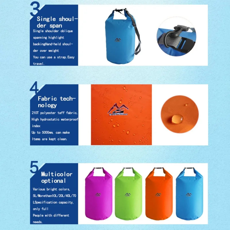 Waterproof Dry Bag – Floating Sack for Kayaking Camping and Fishing