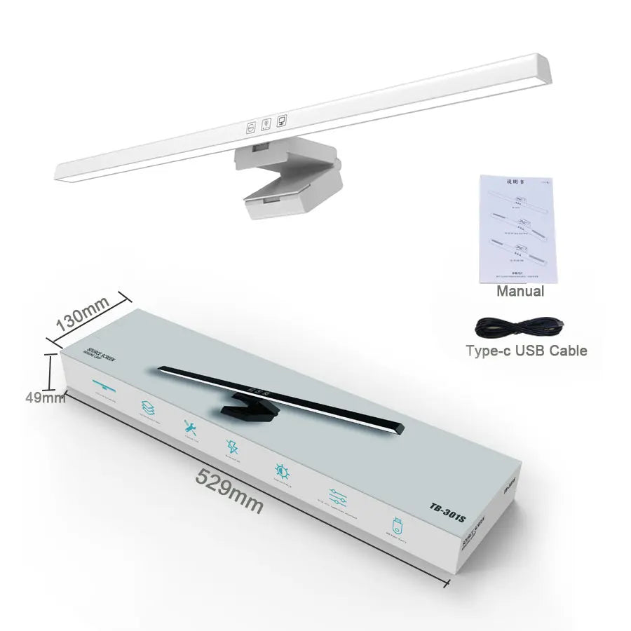 50cm Computer Monitor Light Bar – Stepless Dimming USB Lamp for Study Reading
