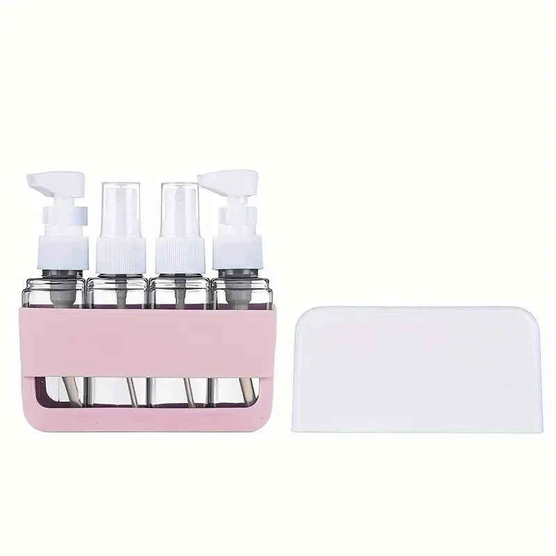 4-in-1 Travel Bottle Set – Leak Proof Refillable Containers for Toiletries