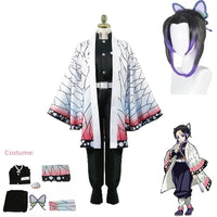 Kochou Shinobu Kimono Uniform Set – Kids Demon Slayer Cosplay for Halloween