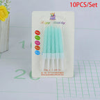 Colorful Digital Number Candles – Decorative Party Cake Toppers for Birthdays
