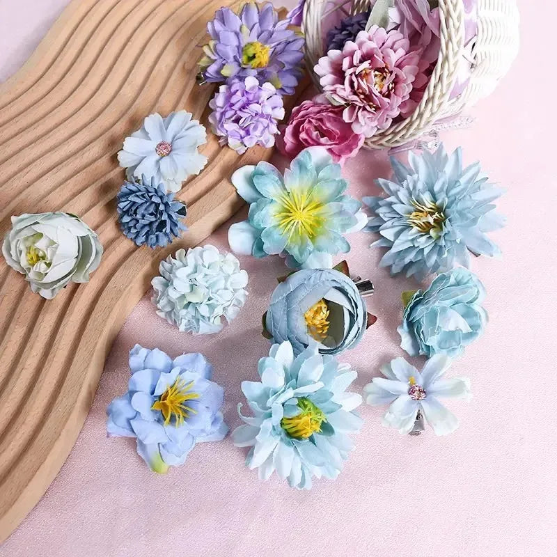 Mixed Silk Rose Artificial Flowers – Floral Decor for Weddings and DIY Crafts