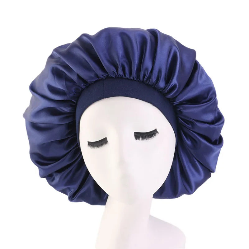 Extra Large Satin Sleep Bonnet – Silky Hair Protection for Curly Hair