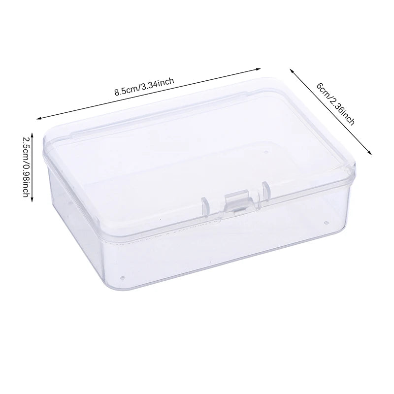 Transparent Plastic Storage Box – Desktop Organizer for Photocards and Stationery