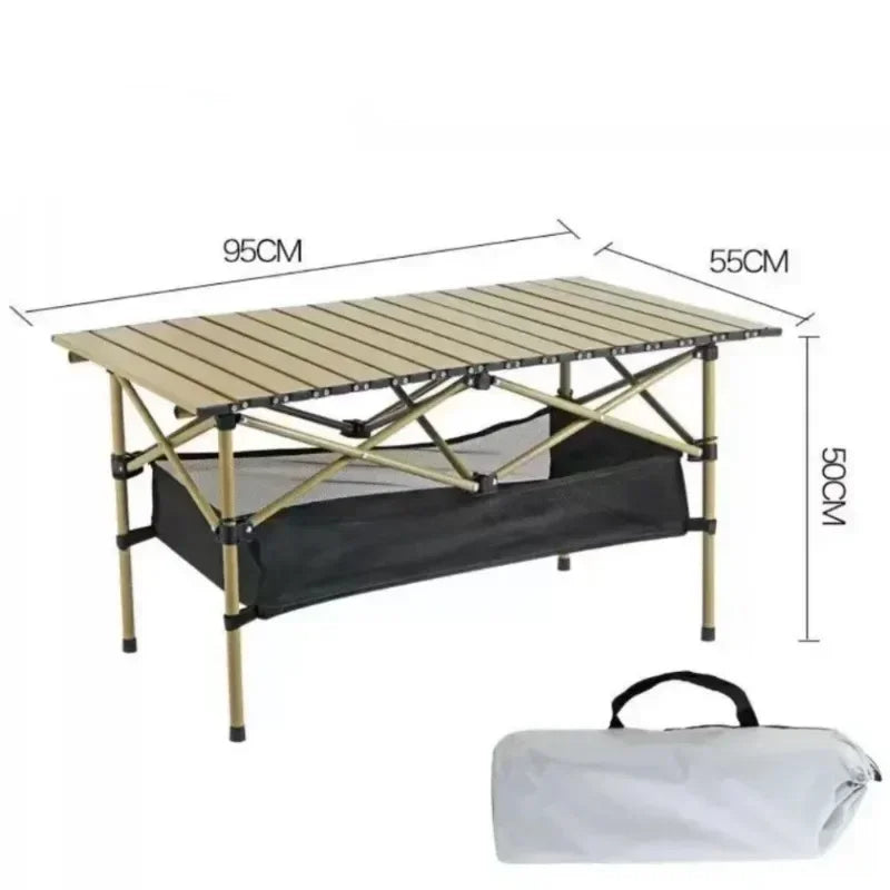 Aluminum Folding Camping Table – Lightweight Portable Desk for Picnics