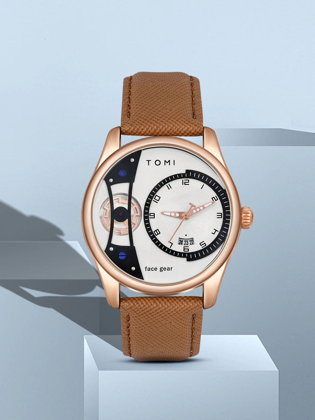 Minimalist Quartz Watch – Luxury Double Strap Set for Business Gift