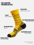 Merino Wool Hiking Socks – Lightweight Mid-Calf Performance for Outdoor Sports