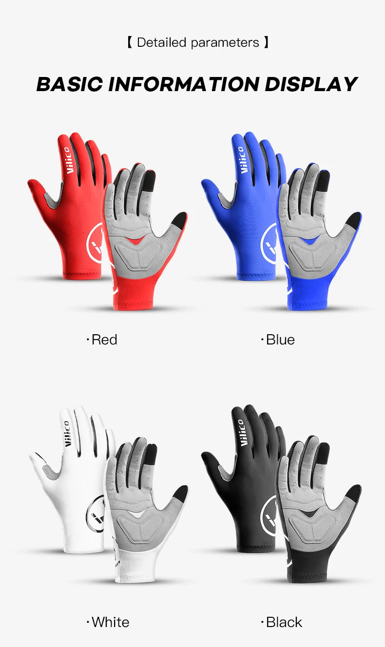 Gel Padded Cycling Gloves – Convertible Full and Half Finger for MTB Riding