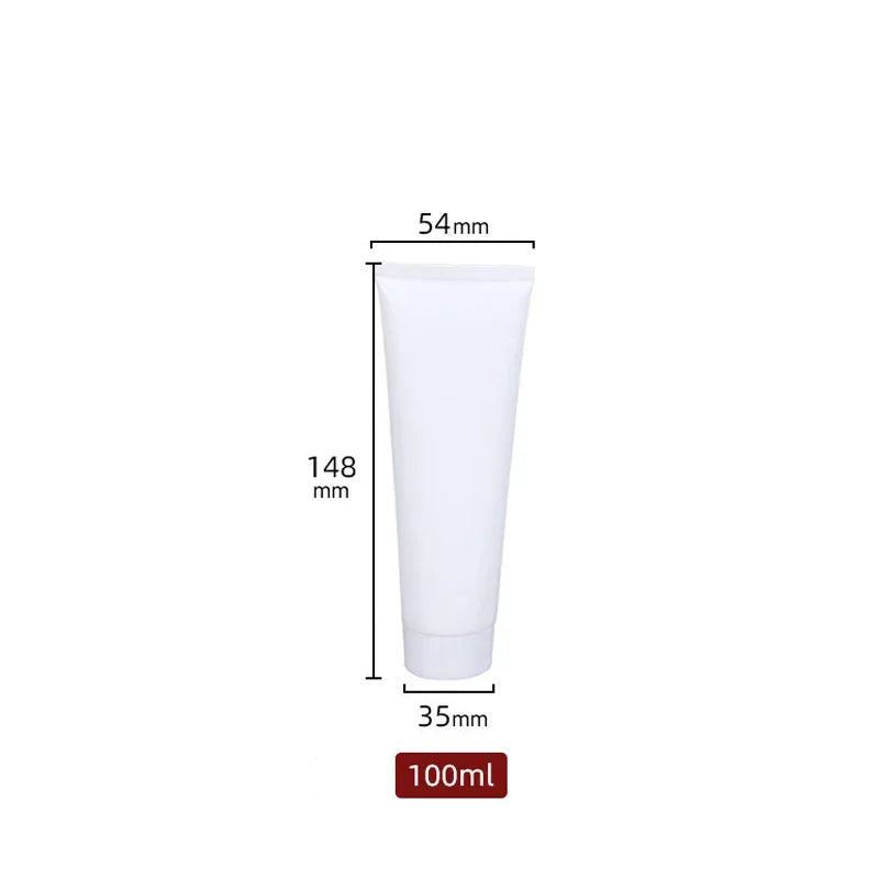 Empty Plastic Cosmetic Squeeze Tubes – Travel Size Refillable Containers for Toiletries