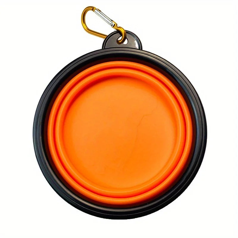 Portable Silicone Folding Dog Bowl – Travel Food and Water for Outdoor