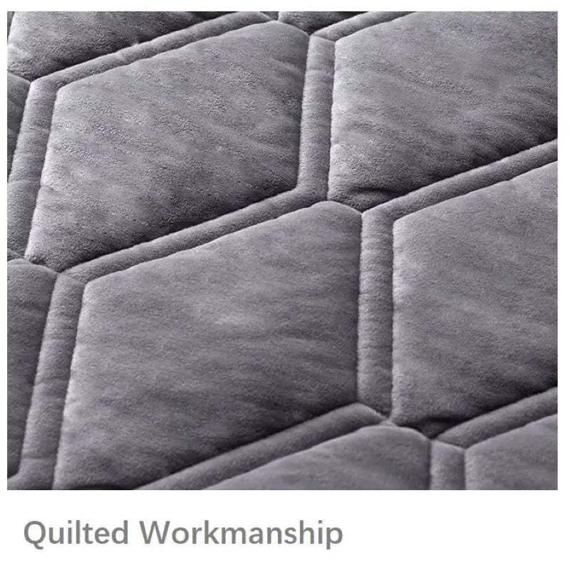 Velvet Headboard Cover – Quilted Dust Protector for Bedroom Decor