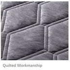 Velvet Headboard Cover – Quilted Dust Protector for Bedroom Decor