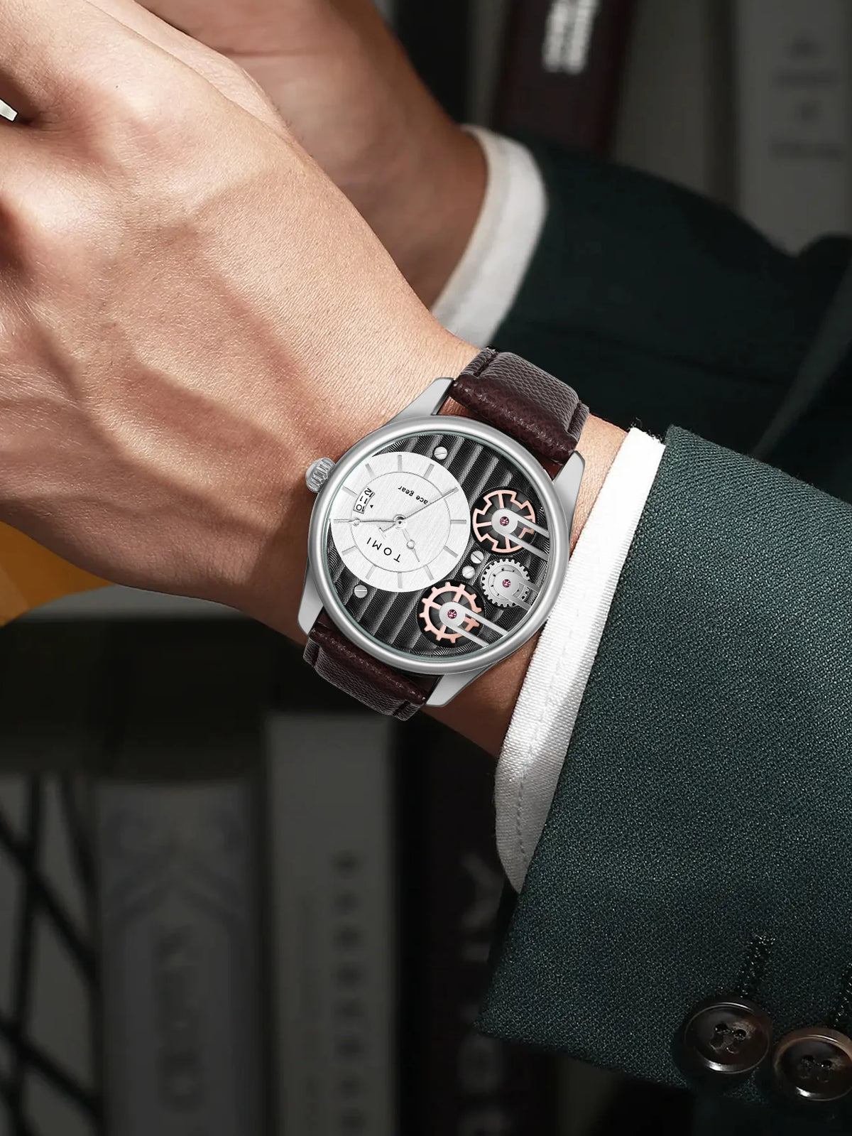 Quartz Men's Wristwatch – Luxury Minimalist Business Gift for Anniversaries