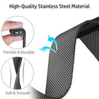 Milanese Stainless Steel Watch Band – Magnetic Mesh Loop for Xiaomi Redmi