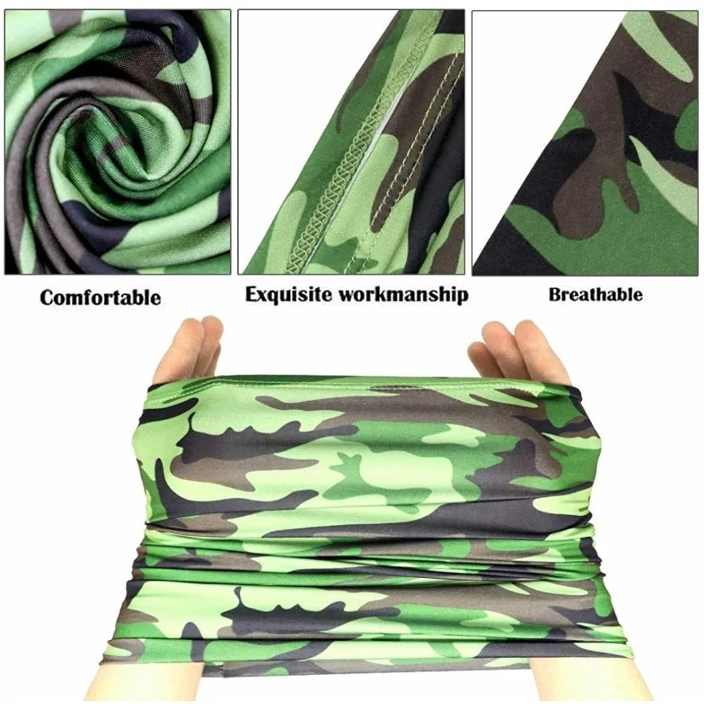 Ice Silk Turban Bandana – UV Protection Neck Mask for Outdoor Cycling Hiking