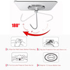 Self-Adhesive Wall Hooks – Waterproof and Oilproof for Kitchen Bathroom