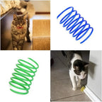 Colorful Plastic Cat Spring Toys – Interactive Coil for Kitten Exercise