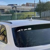Reflective Wifi Battery Signal Vinyl Decal – Funny Car Decor for Auto Exterior