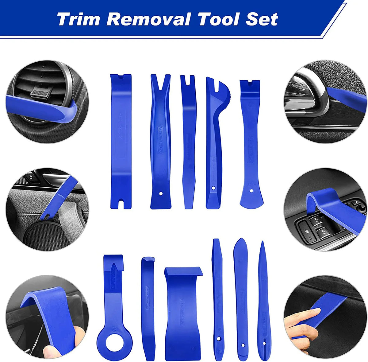 Plastic Trim Removal Tool Kit – Interior Panel Clips Puller for Car Repair