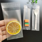 Matte Transparent Cellophane Bags – Self Sealing Pouches for Cookies and Jewelry