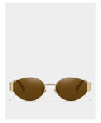 Alloy Oval Sunglasses – UV400 Protective Eyewear for Men and Women