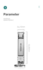 Stainless Steel Nail Clippers – Ultra-Thin Collapsible for Travel Manicure