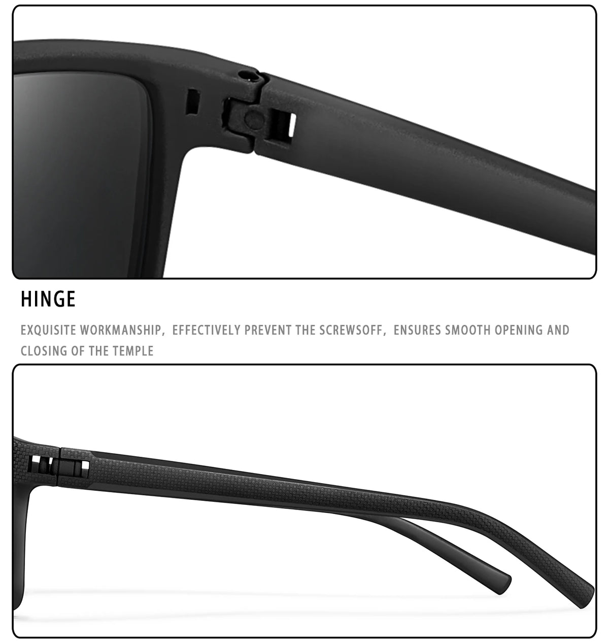 Polarized Cycling Sunglasses – UV400 Square Eyewear for Outdoor Sports