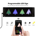 Bluetooth LED Car Sign – Programmable Scrolling Message Display for Auto Decor